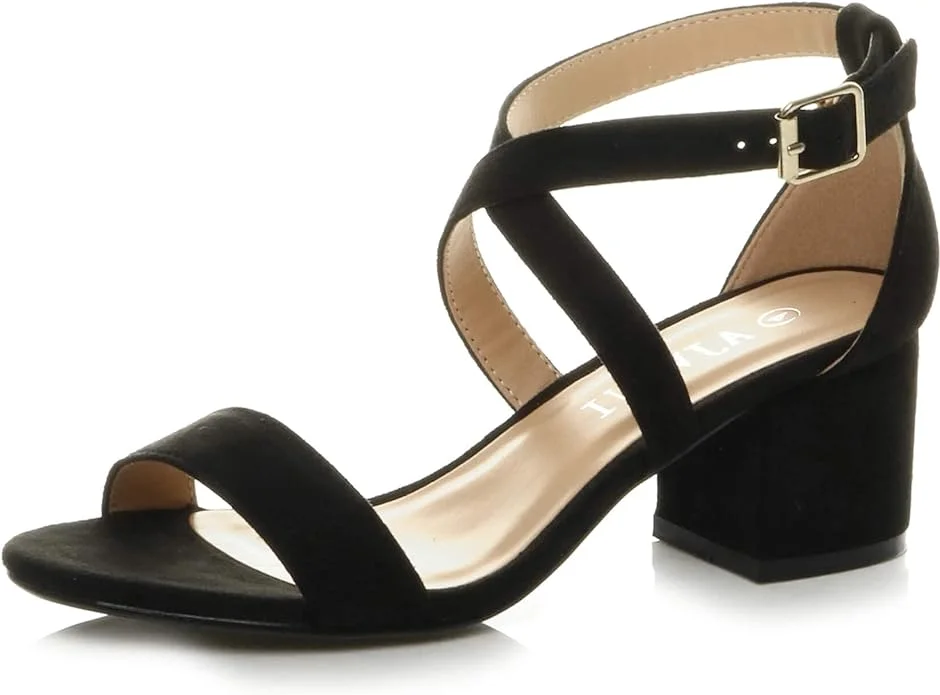 block heel sandal to wear at a funeral