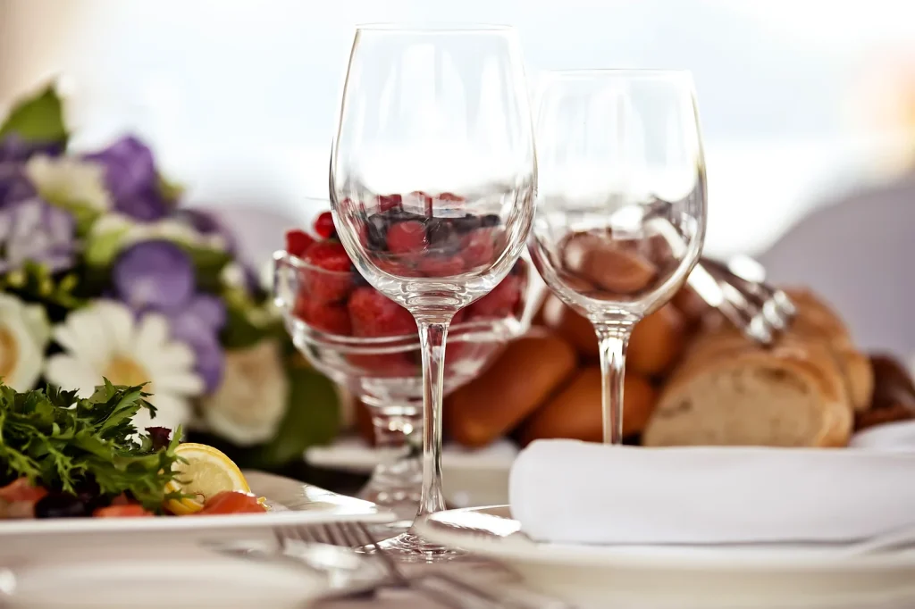 sit down meal for funeral reception