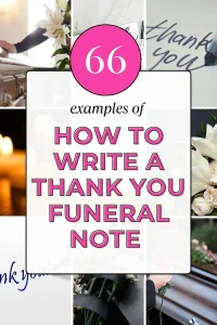 how to write a thank you note for funerals