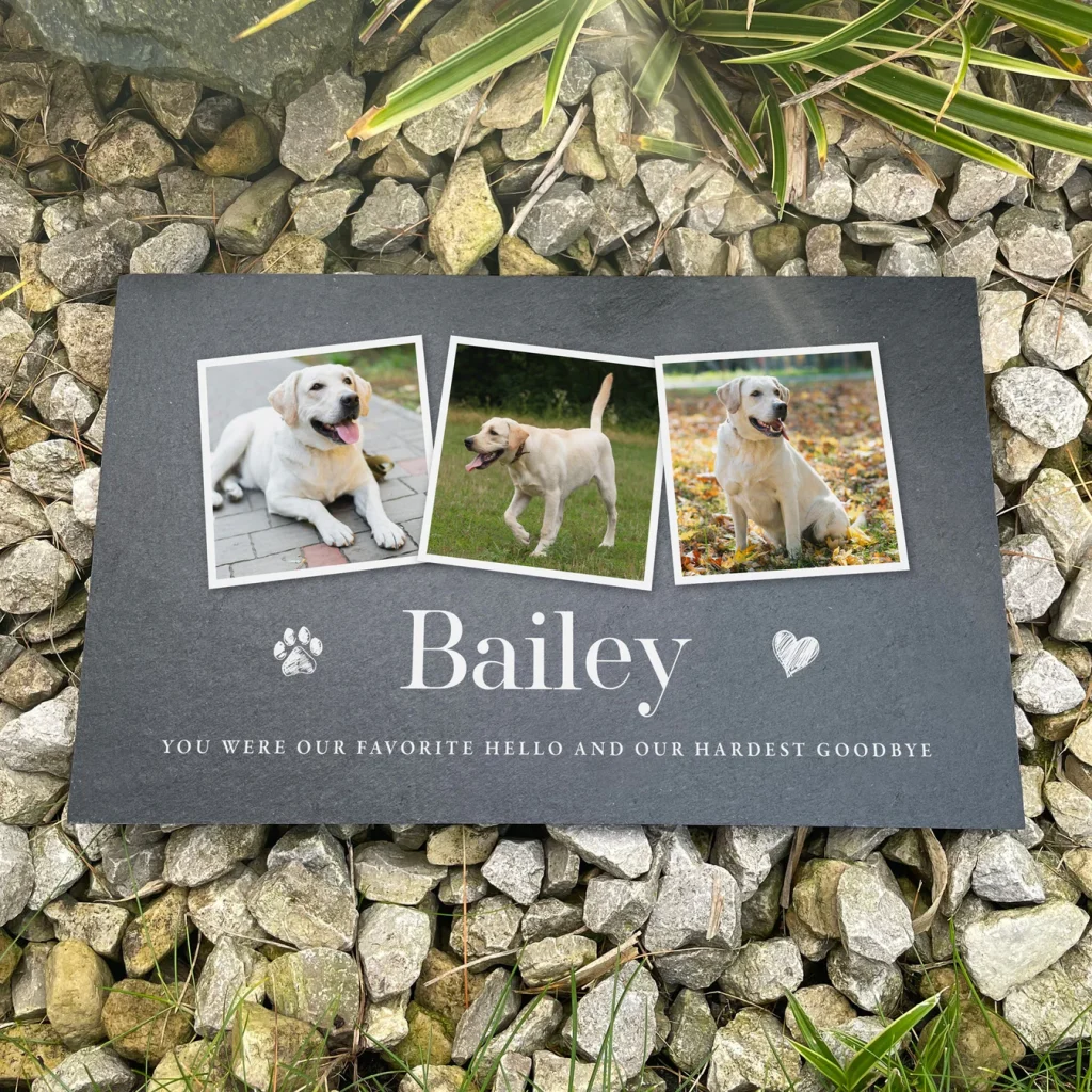 pet memorial garden slate