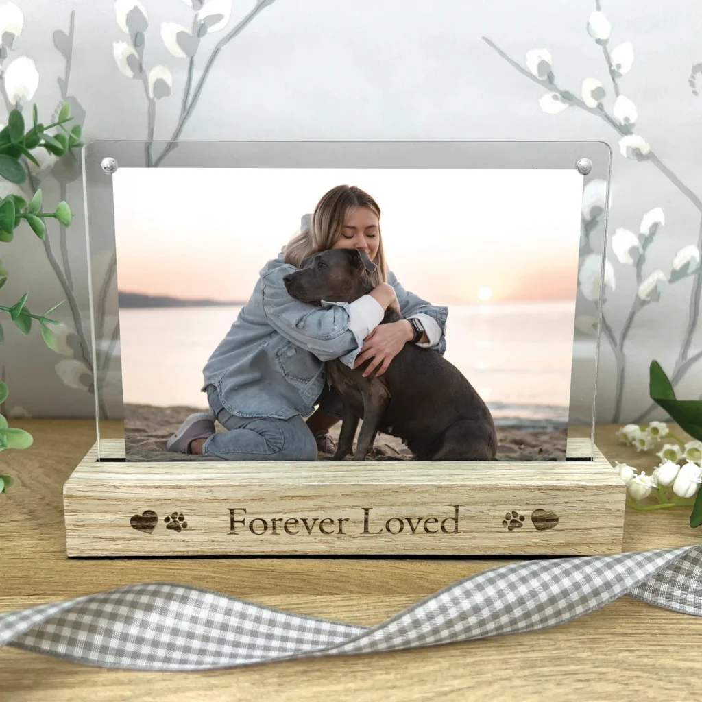 Photo frame as a Memorial Gift For The Loss Of A Dog