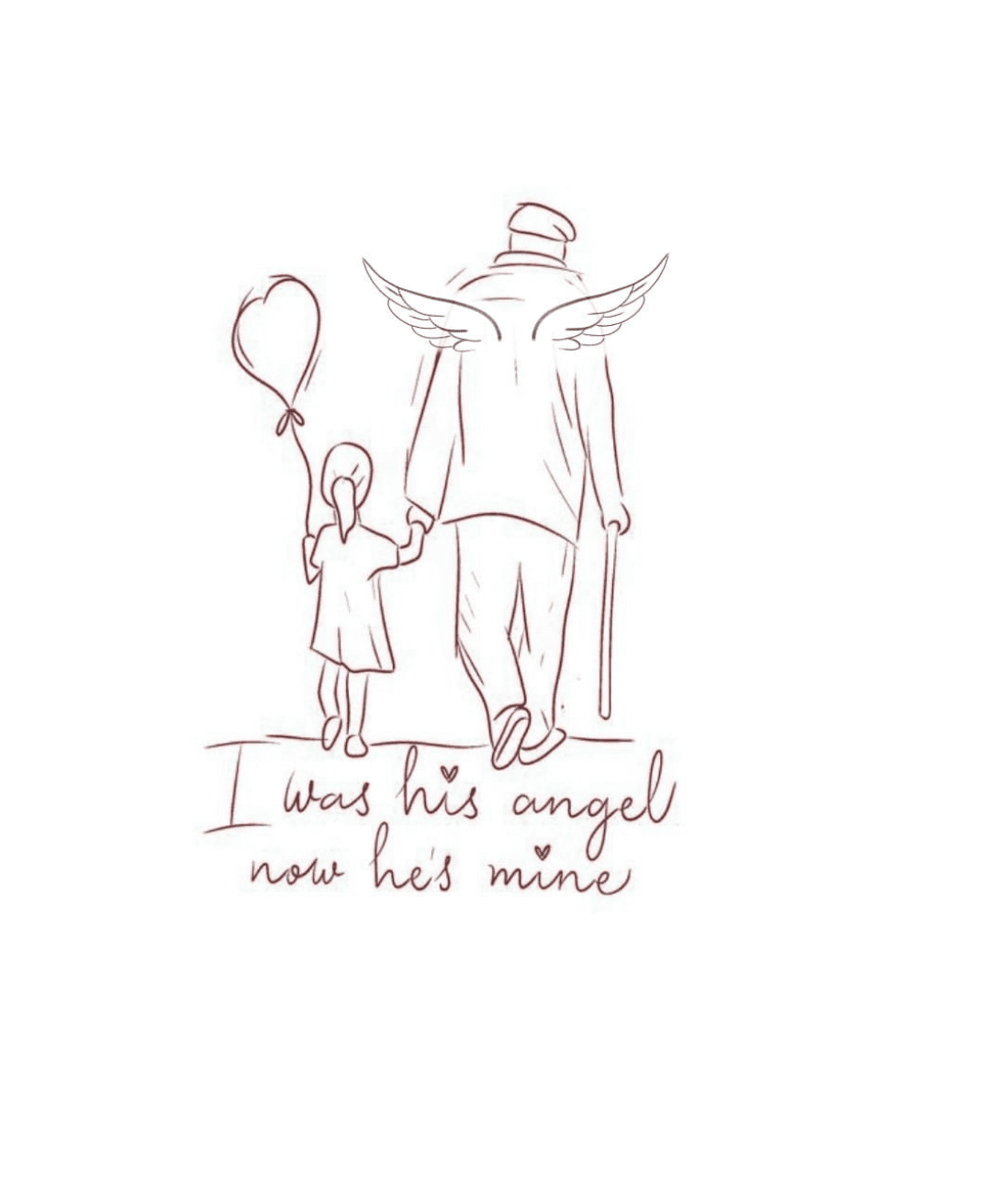 father and daughter walking