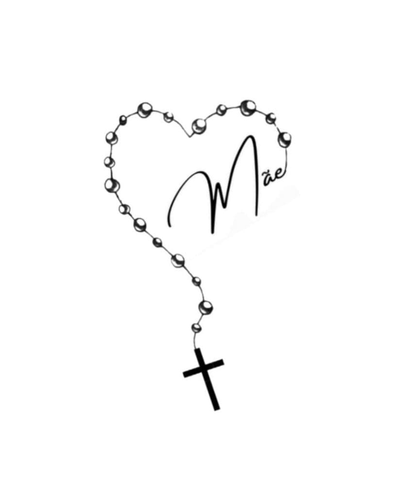 rosary beads tattoo