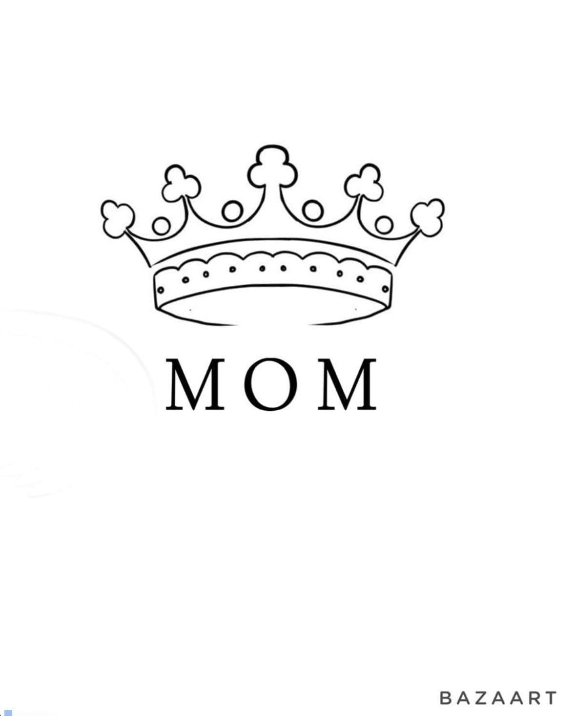 crown tattoo for mom