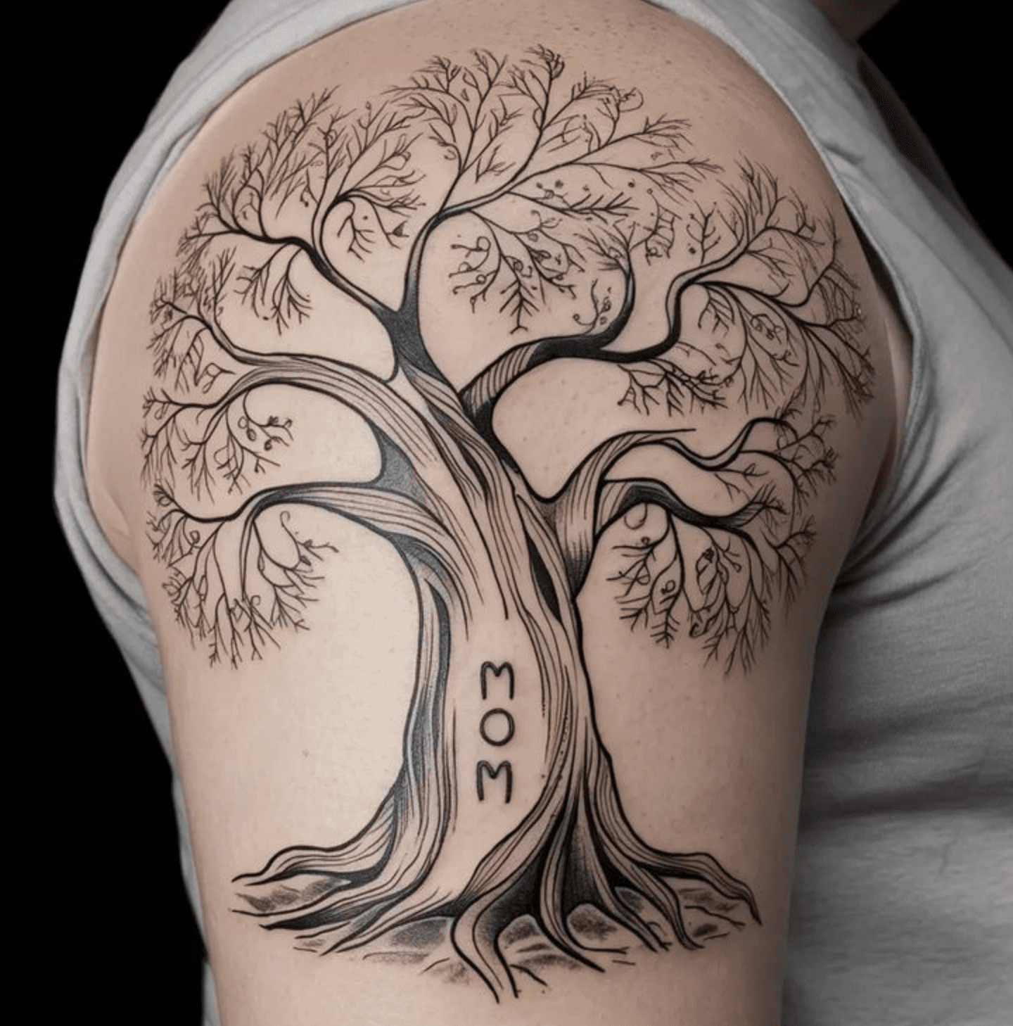 tree of life tattoo with the words mom