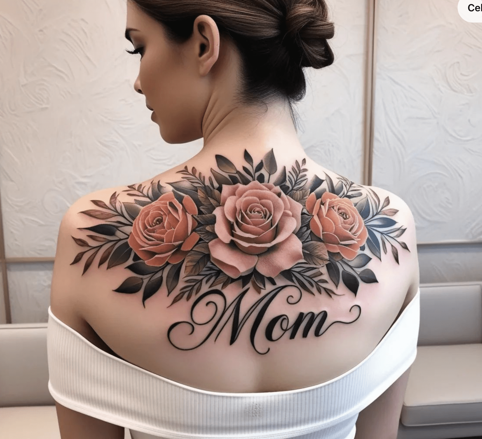 large back tattoo memorial tattoo designs for mom
