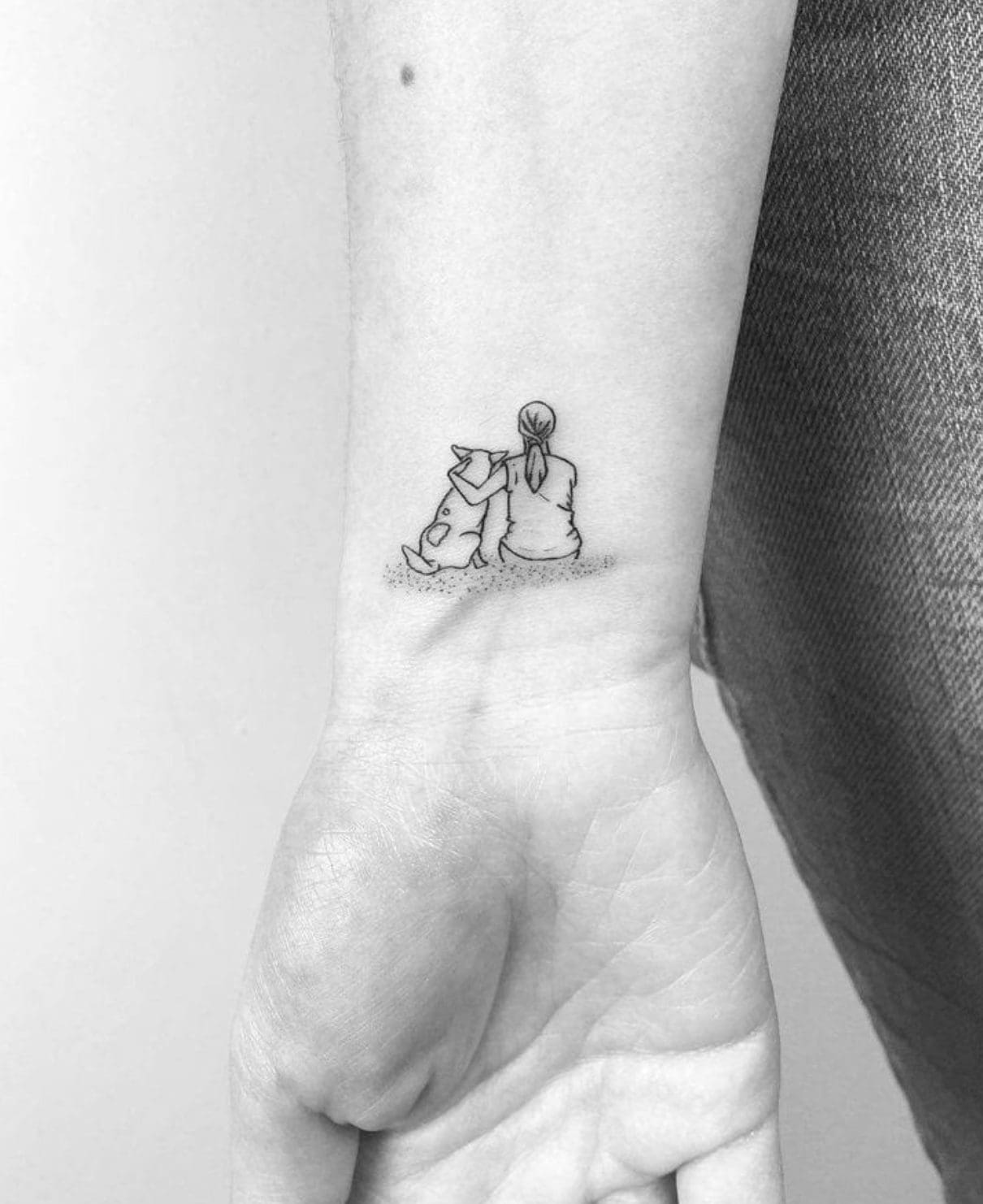 dog memorial tattoo