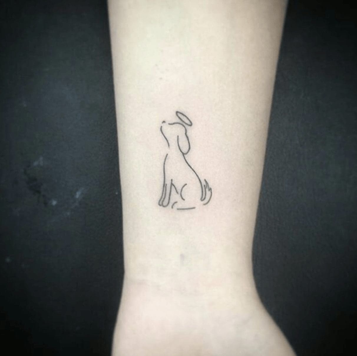 dog memorial tattoo