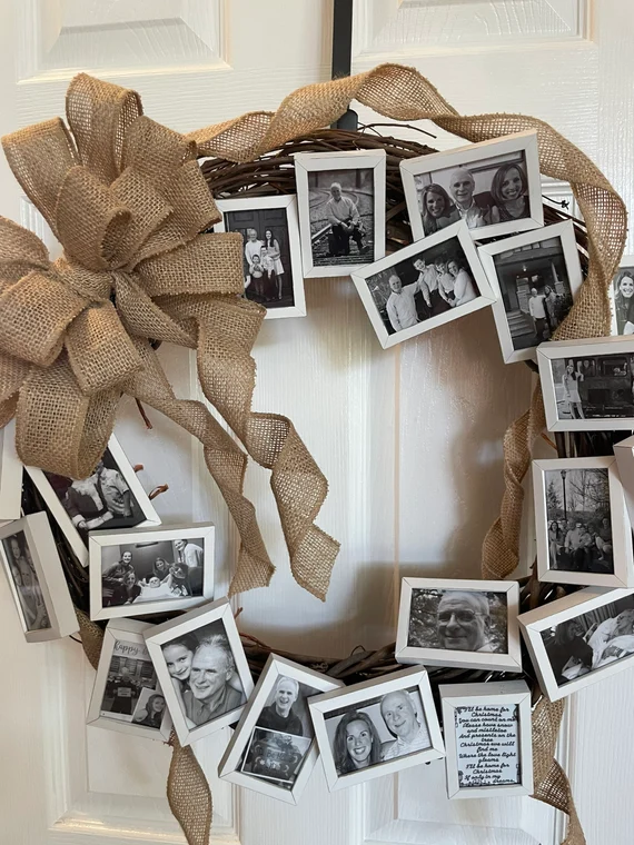 Celebration Of Life Photo Display Ideas photo wreath